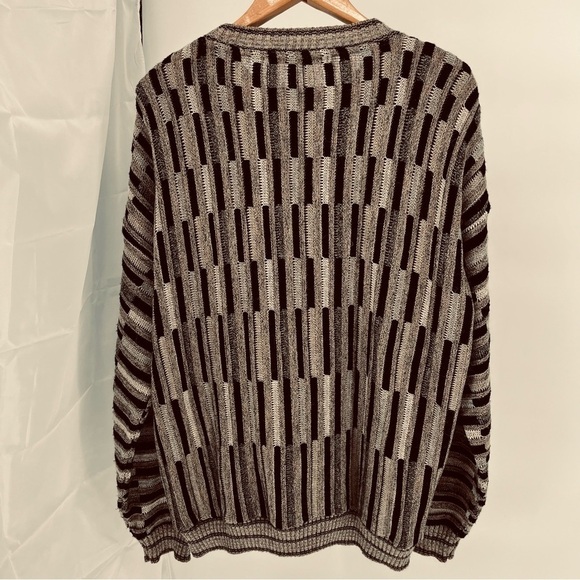 Vintage Protege Collection Mens Wool Alpaca Blend Size XXL Cosby Style 3D Knit - Picture 5 of 9